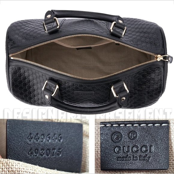 Gucci Black Textured Shoulder Bag - Picture 4 of 13
